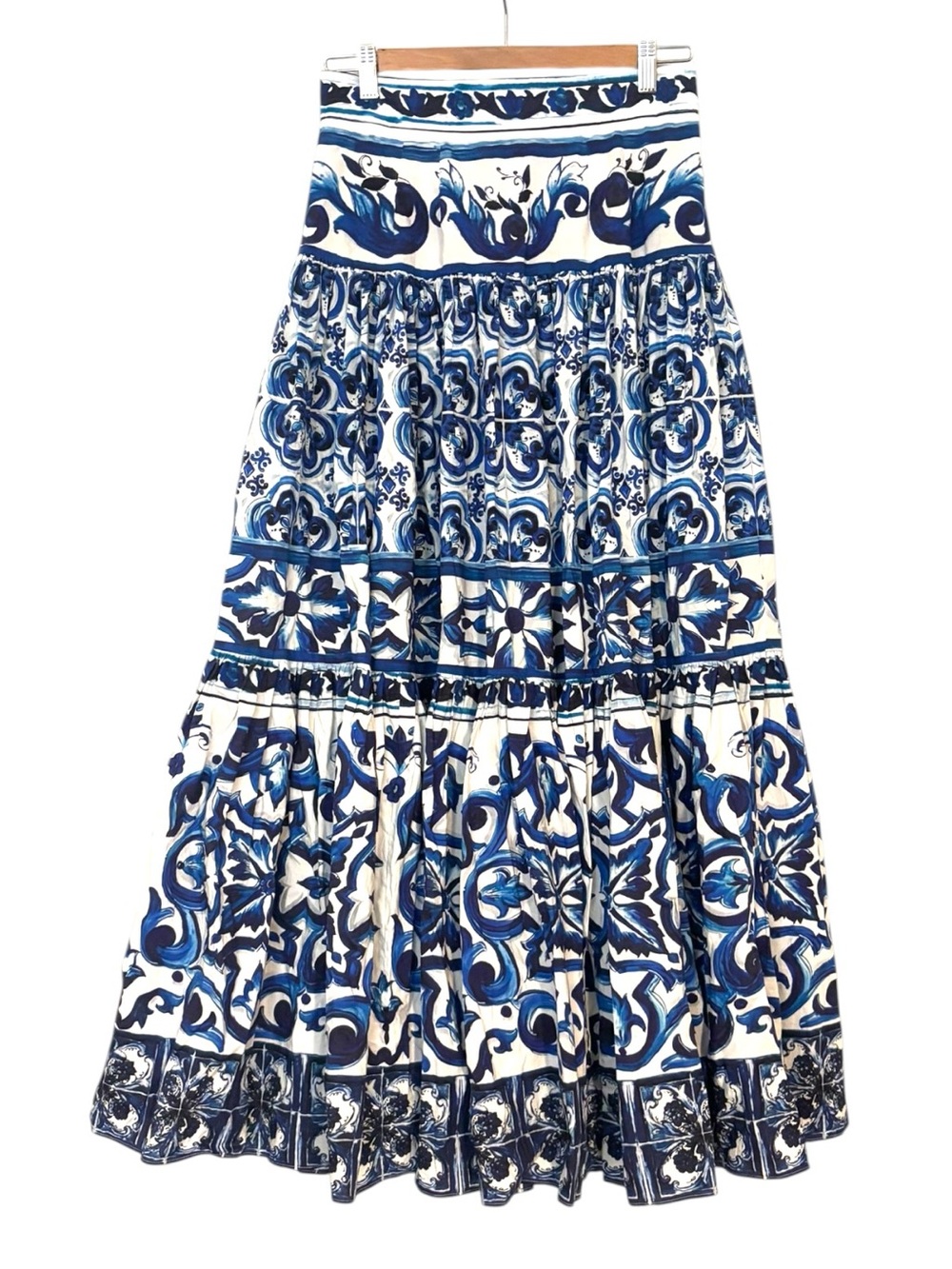 Dolce & Gabbana Maiolica Tiered Maxi Skirt - Picture 2 of 4